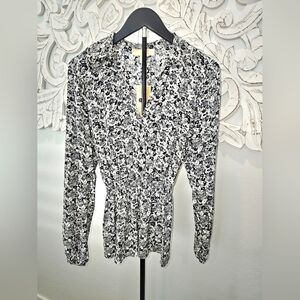 NWT Elegant Black and White Women's Top